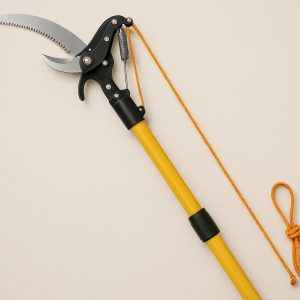 12 Telescopic Tree Pruner with Rope Action Saw and Bypass Shear Head