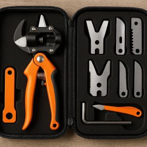 15 Multi Function Garden Pruning Tool Set with Carrying Case